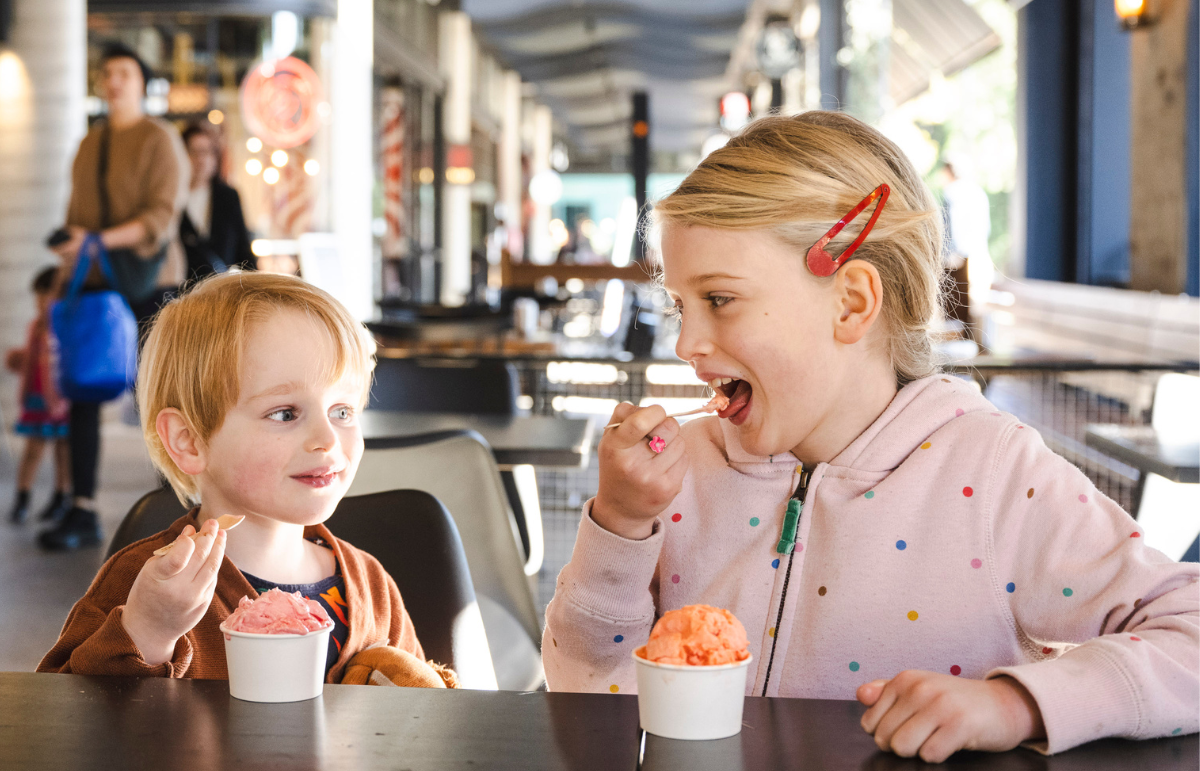 Gelato and dessert bar